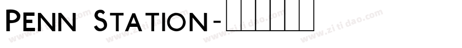 Penn Station字体转换
